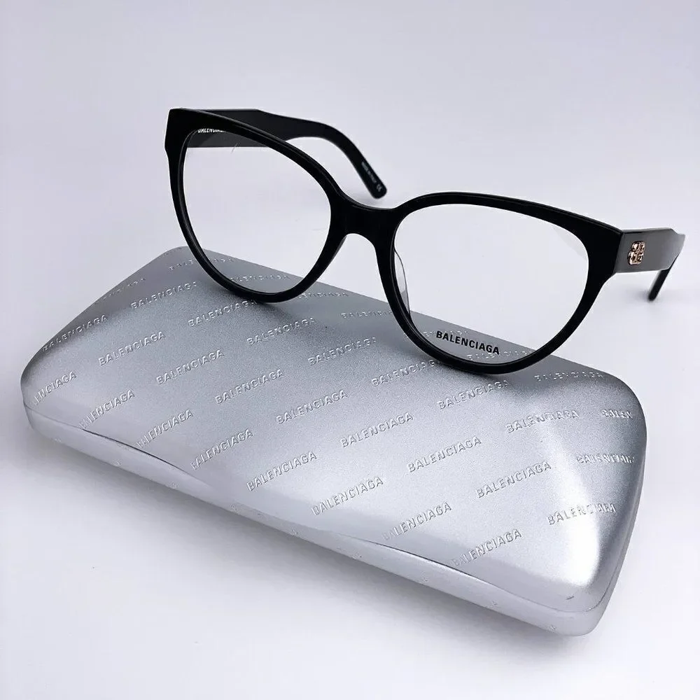 SALE! NEW Balenciaga Everyday BB0064O 001 Black Cat Eye Women Eyeglasses